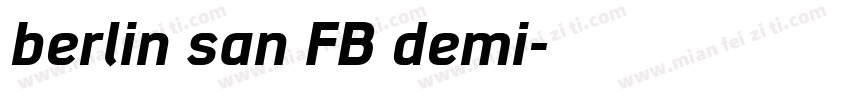 berlin san FB demi字体转换
